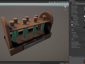 Stylized Alchemy Potion Rack 3D Modell