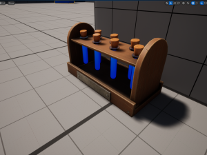 Stylized Alchemy Potion Rack 3D Modell