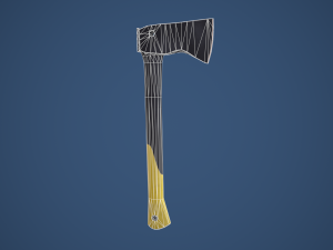 Stylized Tactical Axe 3D 모델