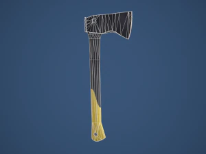 Stylized Tactical Axe 3D Model