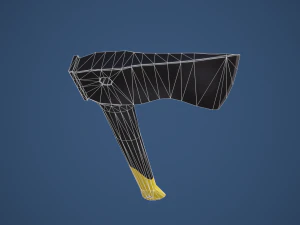 Stylized Tactical Axe 3D Model