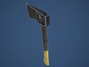 Stylized Tactical Axe 3D Model