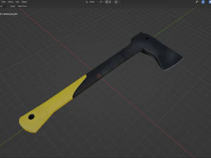 Stylized Tactical Axe 3D Model
