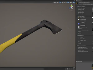 Stylized Tactical Axe 3D Model