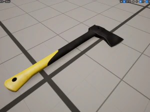 Stylized Tactical Axe 3D Model