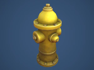 Stylized Fire Hydrant 3D Model