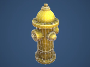 Stylized Fire Hydrant 3D Model