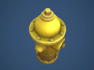 Stylized Fire Hydrant 3D Model