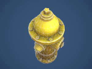 Stylized Fire Hydrant 3D Model