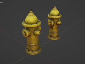 Stylized Fire Hydrant 3D-Modell