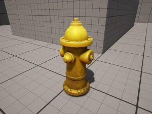 Stylized Fire Hydrant 3D Model