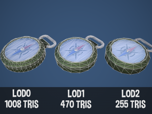 Stylized Tourist Compass Modelo 3D