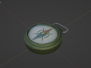 Stylized Tourist Compass Modelo 3D