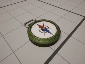 Stylized Tourist Compass 3D Model