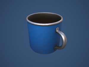 Stylized Camping Mug 3D Model