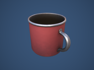 Stylized Camping Mug 3D Model