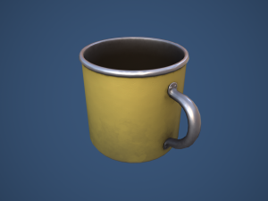 Stylized Camping Mug 3D Model