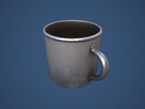 Stylized Camping Mug 3D Model