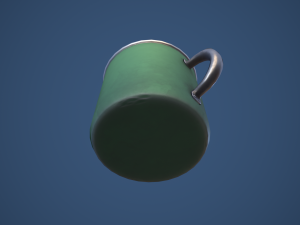 Stylized Camping Mug 3D Model