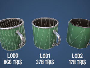 Stylized Camping Mug 3D Model