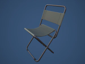 Stylized Fishing Chair 3D Model
