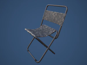 Stylized Fishing Chair 3D Model