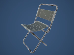 Stylized Fishing Chair 3D Model