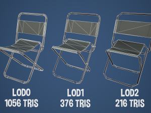 Stylized Fishing Chair Modèle 3D