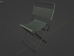 Stylized Fishing Chair 3D Model