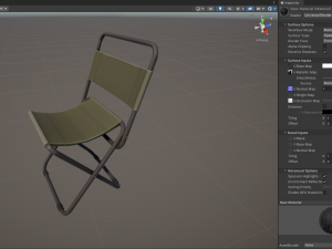 Stylized Fishing Chair Modèle 3D