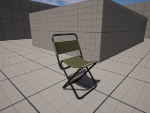 Stylized Fishing Chair Modèle 3D