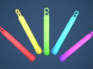 Stylized Glow Stick 3D Model