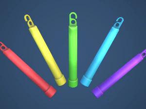 Stylized Glow Stick 3D Model