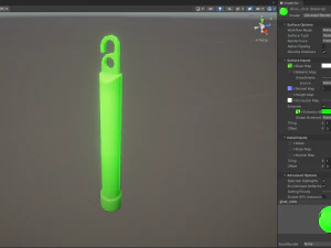Stylized Glow Stick 3D Model
