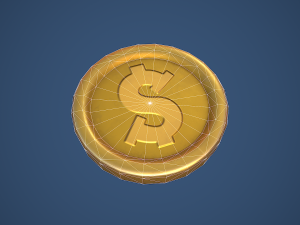 Stylized Coin 3D Модель