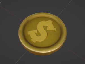 Stylized Coin 3D Модель