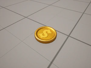 Stylized Coin 3D Model