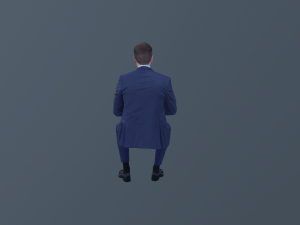 sitting man scan 3D मॉडल