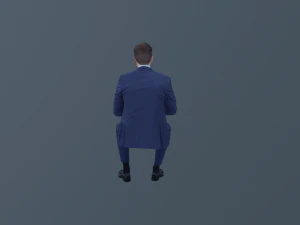 sitting man scan 3D Model