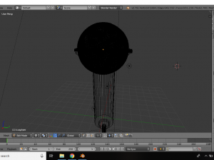 blue cartoon microphone 3D मॉडल