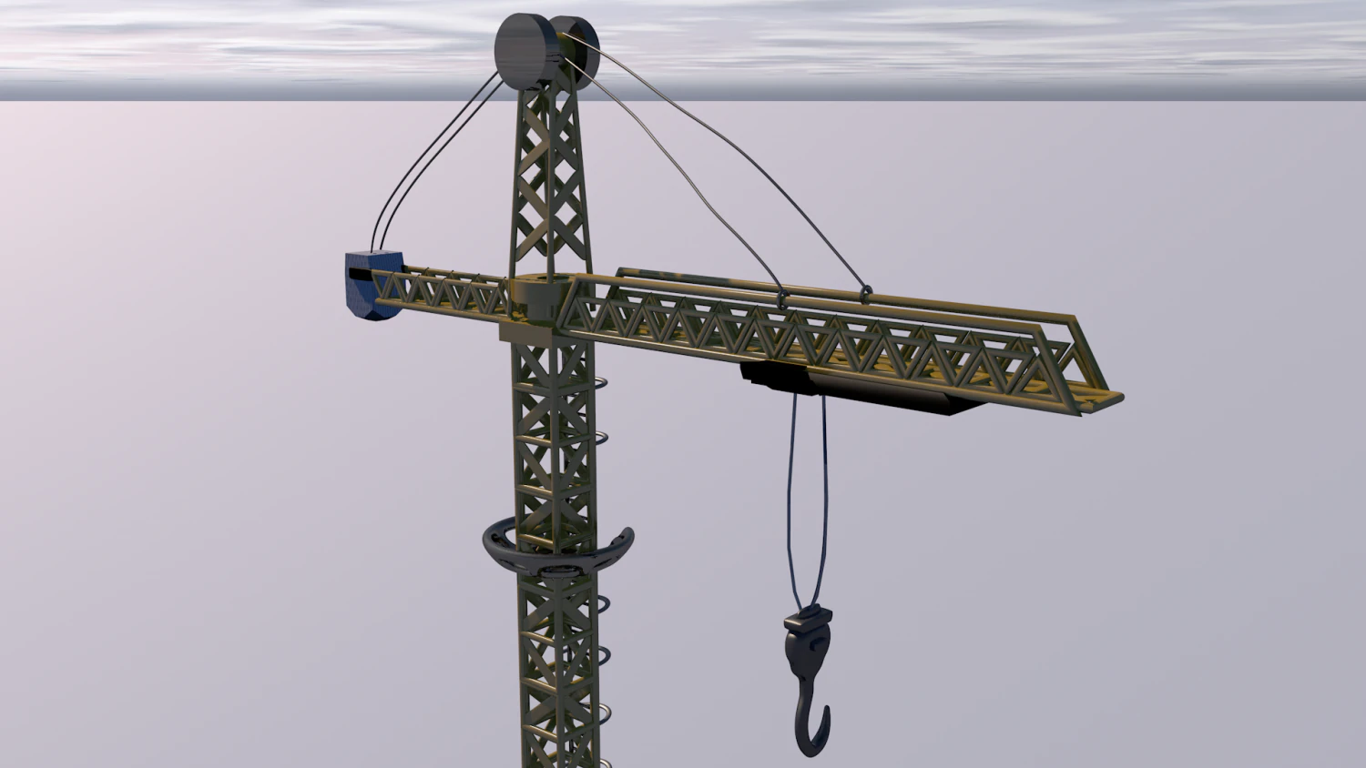 Kran 3D Modell .c4d .max .obj .3ds .fbx .stl .blend 