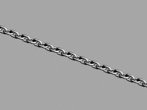 stanchion and stainless steel chain 3D मॉडल