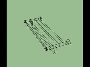 towel rail 3D मॉडल