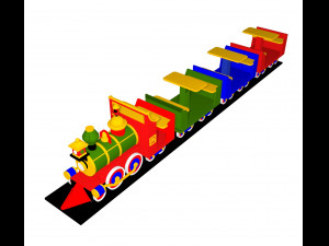 toys train Modello 3D