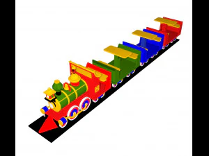 toys train 3D Model