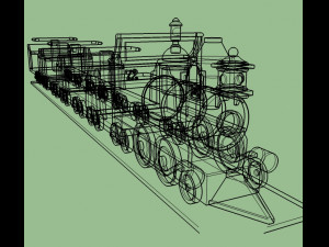 toys train Modello 3D