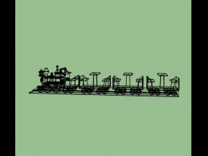 toys train 3D Model