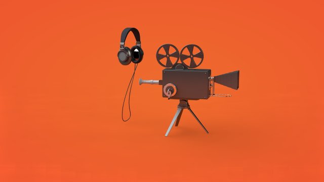 camera and headphone 3D मॉडल .c4d .max .obj .3ds .fbx .stl .blend 