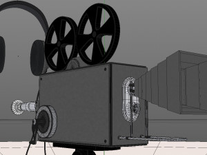 camera and headphone 3D मॉडल