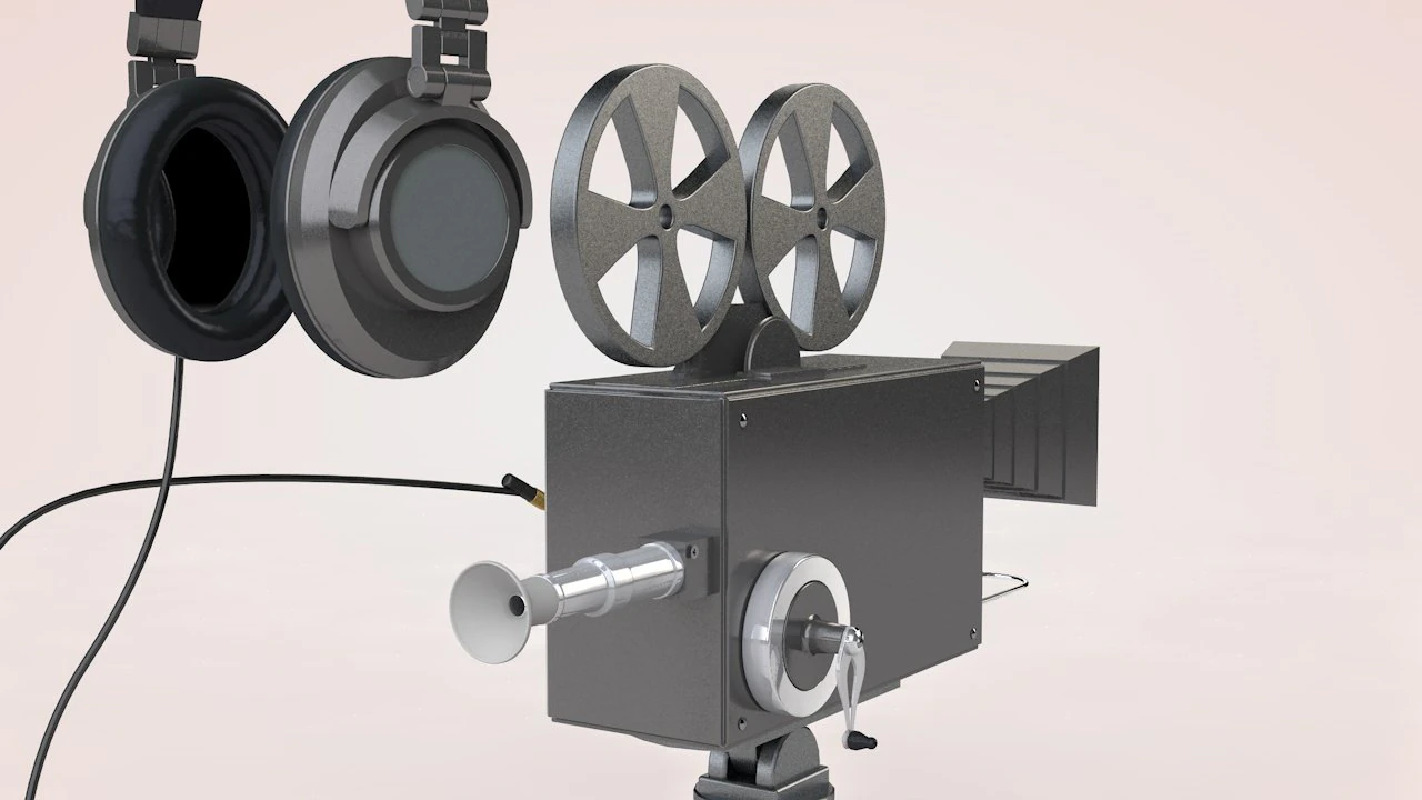 camera and headphone 3D Model .c4d .max .obj .3ds .fbx .stl .blend 